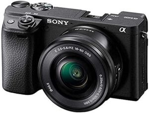 Sony Alpha 6400|Appareil Photo Numérique Hybride APS-C en kit avec l'Objectif Zoom E 16-50mm f/3.5-5.6 PZ OSS (24,2 MP, AF en 0.02s, Suivi des Yeux, 4K HLG, Ecran Selfie Vlogging)(ILCE6400, A6400)