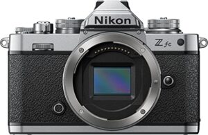 NIKON Z fc boitier nu, appareil photo hybride capteur DX (20,9 MP, 4K/30p, rafale 11 i/s, écran tactile orientable)